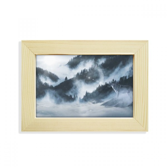 Forestry Fog Nature Scenery Science Desktop Decorate Photo Frame Picture Art Painting 5x7 inch