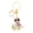 Light Brown, variant on Owl-Shaped Keychain with Enamel Accents Sparkling Rhinestone Car Key Ring for Women Wisdom Symbol Pendant for Bags Keys
