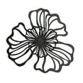 thumbnail image 2 of Decoración de pared de hierro, decoración floral para colgar en la pared, decoración para el hogar y la oficina, adorno de pared de estilo moderno, ar Negro Grande, 2 of 8