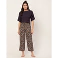 thumbnail image 2 of Moomaya Sleepwear, 2 Pc Night Suit For Women, Calf Length Capri Pants With Top, 2 of 9
