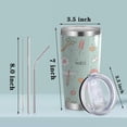 thumbnail image 2 of Nurse Gift Nurse 20oz Stainless Steel Tumbler Cup Nurse Appreciation Gifts Nurse Week Gifts Nurse Practitioner Gifts For Women Nurses Appreciation Gifts(Nurse-Flower syringe), 2 of 6