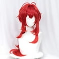 thumbnail image 4 of Max Beauty Anime Pink and Green Wig for Mitsuri Cosplay Braided Hair Wig with Pigtails Halloween Party + Cap, 4 of 7
