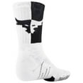 thumbnail image 2 of Under Armour Unisex Project Rock Playmaker Crew Socks Medium White/Black 1362703-100, 2 of 3