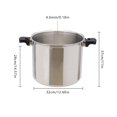 thumbnail image 1 of 23 Quart Pressure Canner And Cooker With Pressure Gau 10PSI Explosion Proof Safety Valve Extra-Lar Size, 1 of 7