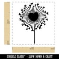 thumbnail image 2 of Heart Love Dandelion Self-Inking Rubber Stamp Ink Stamper - Black Ink - Small 1 Inch, 2 of 7