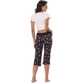 thumbnail image 5 of HDE Women’s Capri Pajama Pants Sleepwear Sleep Pants Large Wine Glasses, 5 of 8