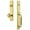 Lifetime Brass, variant on Grandeur 842438 Carre Solid Brass Rose Keyed Entry Single Cylinder Full Plate "C" Grip