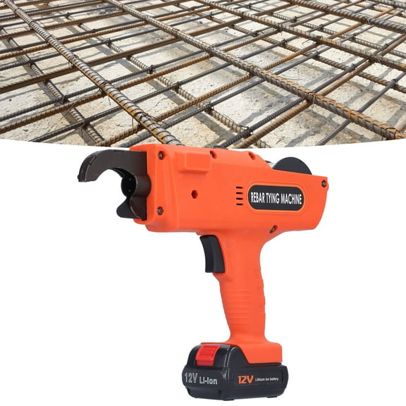 Senjay Machine de Ficelage de Barres, Machine de Ficelage Électrique Portative avec Batterie 4500Mah pour Lingots d'Acier et d'Aluminium pour Emballage Lourd
