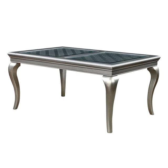 Furniture of America Bethlehem Wood Extendable Dining Table in gray