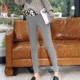thumbnail image 4 of LYXSSBYX Leggings for Women Plus Size Fashion Casual Women Printed Span Ladies High Waist Keep Warm Leggings Pants, 4 of 9