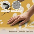 thumbnail image 6 of ODIKA 8'x10' Washable Area Rug Non-Slip Chair-Friendly Mat Yellow Mustard Botanical Charm Playful Nature Motif with Mushrooms and Leaves for Dining Room, Large Office, Lounge, 6 of 7