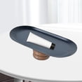 thumbnail image 3 of Bandeja expositora de joyas, resistente, con patas altas, platos decorativos, madera de haya, almacenamiento práctico. Cuadrado pequeño negro, 3 of 6