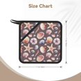 thumbnail image 2 of 2PCS Pot Holders for Kitchen - Heat Resistant Silicone Pot Holders with Hanging Loop, Conch Starfish Shell Non Slip Oven Hot Pads, Potholders for Decor Baking Cooking Kitchen, 2 of 6