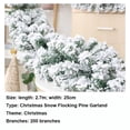 thumbnail image 2 of Gift Party Supplies Fireplace Decoration Staircase Ornament Christmas Pine Garland Falling Cedar Rattan Snow Flocking Artificial Greenery, 2 of 8