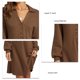 thumbnail image 5 of Vestido de mujer con cierre de botones, vestido de mujer con cuello en V, vestido de mujer con cuello en V, vestido de mujer tipo suéter Mejora tu experiencia, 5 of 6