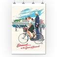 thumbnail image 1 of Bermuda-on the ''Queen of Bermuda'' Vintage Poster (artist: Treidler) USA c. 1952 (36x54 Giclee Gallery Print, Wall Decor Travel Poster), 1 of 1