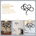 thumbnail image 3 of WEUVEB Adorno De Pared Corazón De Hierro Forjado Negro Para Comedor Cocina, 3 of 8