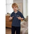 thumbnail image 6 of Arshiner Boy's Long Sleeve Polo Shirt with Pocket, 6 of 8