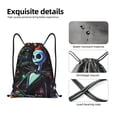 thumbnail image 4 of Goofa The Nightmare Before Christmas Print Drawstring Backpack Bag Sport Gym Sackpack Cinch Bags Drawstring Bags Draw String Sport Bag-Small, 4 of 6