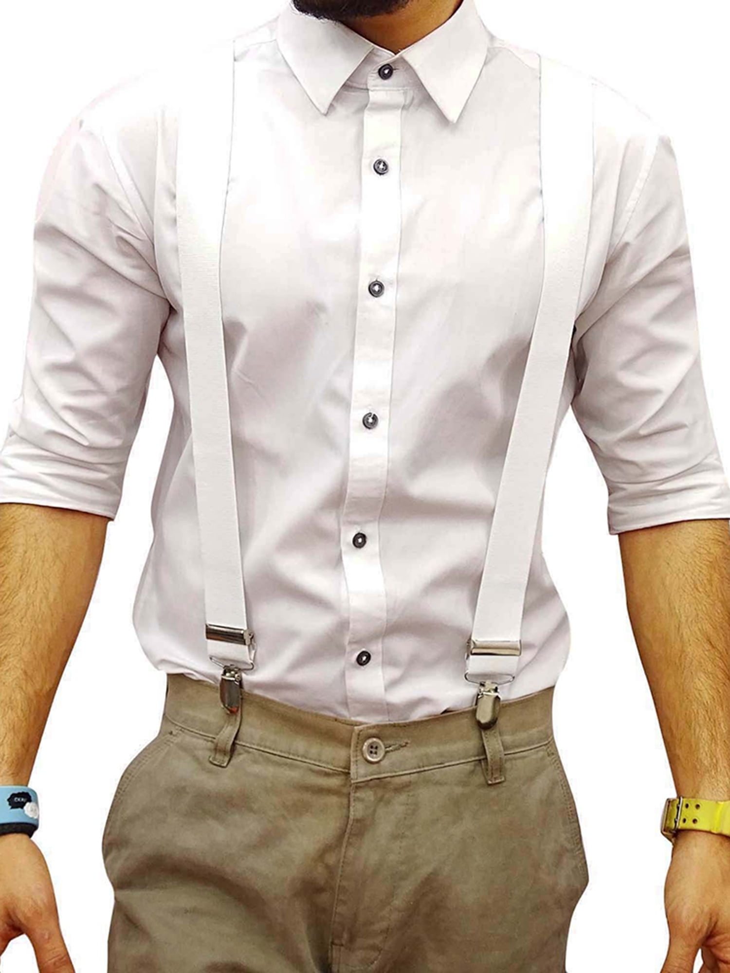 Suspenders for Men Adjustable Mens Suspenders with Hooks Heavy Duty Big and Tall Braces Groomsmen 