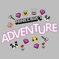 thumbnail image 2 of Junior's Minecraft Friendly Mobs Graphic Tee Athletic Heather Large, 2 of 3