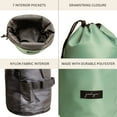 thumbnail image 3 of Jadyn Cosmetic Cinch Compact Travel Makeup Bag and Cosmetic Organizer (Sage Green), 3 of 5