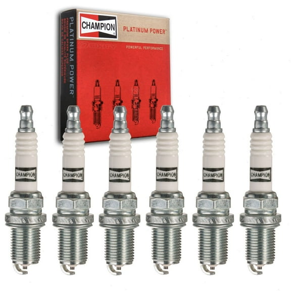 6 pc Champion Platinum Spark Plugs compatible with Kia Sorento 3.5L 3.8L V6 2003-2009