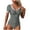 Gray, variant on LOPECY-Sta Women's Underwire One Piece Swimsuits Short Sleeve Tummy Control Bathing Suits Push Up Swim Suit Color Block Swimwear