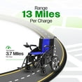 thumbnail image 6 of Culver Mobility - ARTEMIS - Electric Power Foldable Lightweight Wheelchair FDA Approved 265lbs -500W- 13Miles (Blue Lithium), 6 of 11