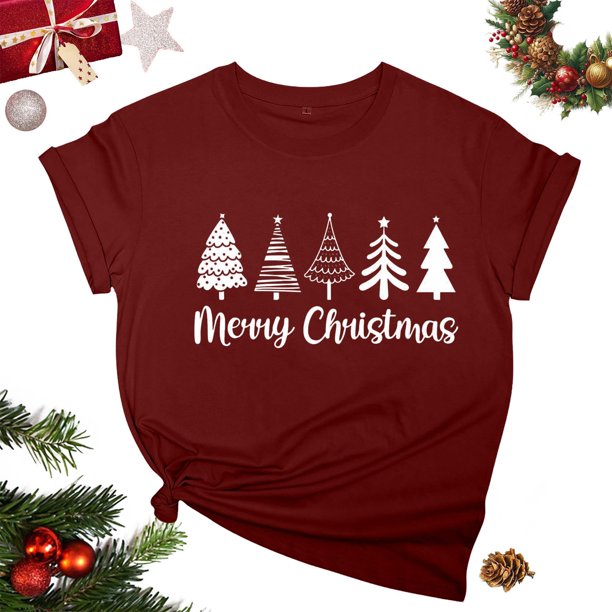 Fiudx Ofertas Relámpago Blusa de Manga Corta con Estampado de Moda para Mujer, Divertida Camiseta con Cuello Redondo