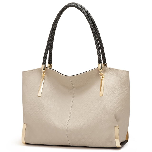 FOXLOVER Bolsos Tote de Gran Capacidad para Mujer, Bolsos con Asa Superior para Mujer Bolsos de Hombro de Moda Monederos Diseño Minimalista
