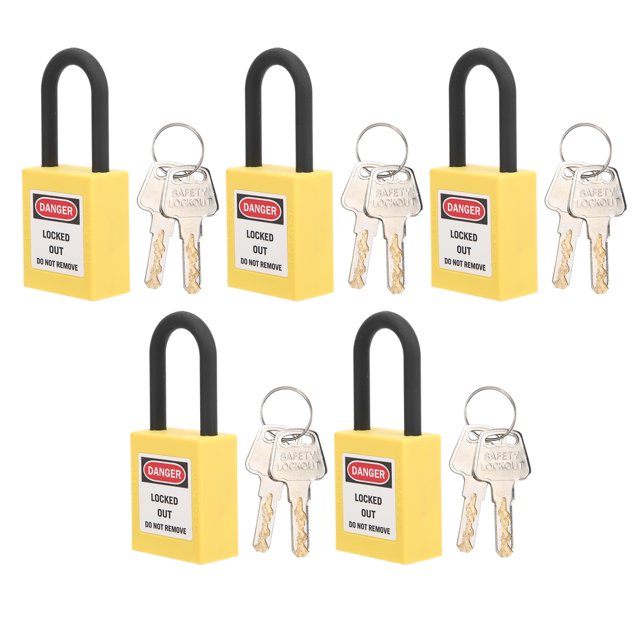 Verrou, Rouge Portable 38mm Outil de Verrouillage pour Site Industriel Jaune, Rouge