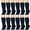 Navy, variant on 12 Pairs Women Knee High Socks Over the Calf Trouser Socks - Black