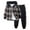 01-Coffee, variant on RUTAYY Toddler Boys Outfit Sets Long Sleeve Patchwork Plaid Prints Button Hooded Tops Elastic Pants Fashion Clothing