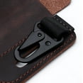 thumbnail image 4 of SHELLTON Leather Belt Loop Waist Multitool Sheath, EDC Pocket Organizer with Key Holder, Leather Knife Sheaths Flashlight Holster，for Training, Camping, Climbing, Fishing, Traveling, 4 of 5