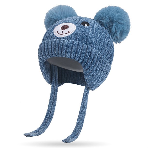 1 Pcs Kids Winter Hats Boys Girls For Winter Toddler Warm Lining Baby 1 pcs kids winter hats boys girls for winter toddler warm lining baby