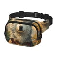 thumbnail image 2 of Fotbe Forest Maple Leaf Husky Cangurera Cuadrada con Estampado de Doble Capa, Bolsa de Cintura Ajustable Mini para Hombres y Mujeres, 2 of 9