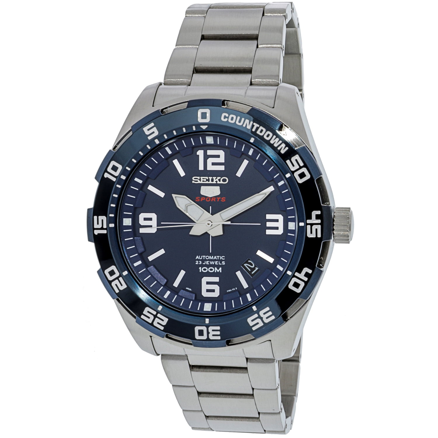 Men's SRPB85K Silver Stainless-Steel Automatic Fashion Watch - Walmart.com