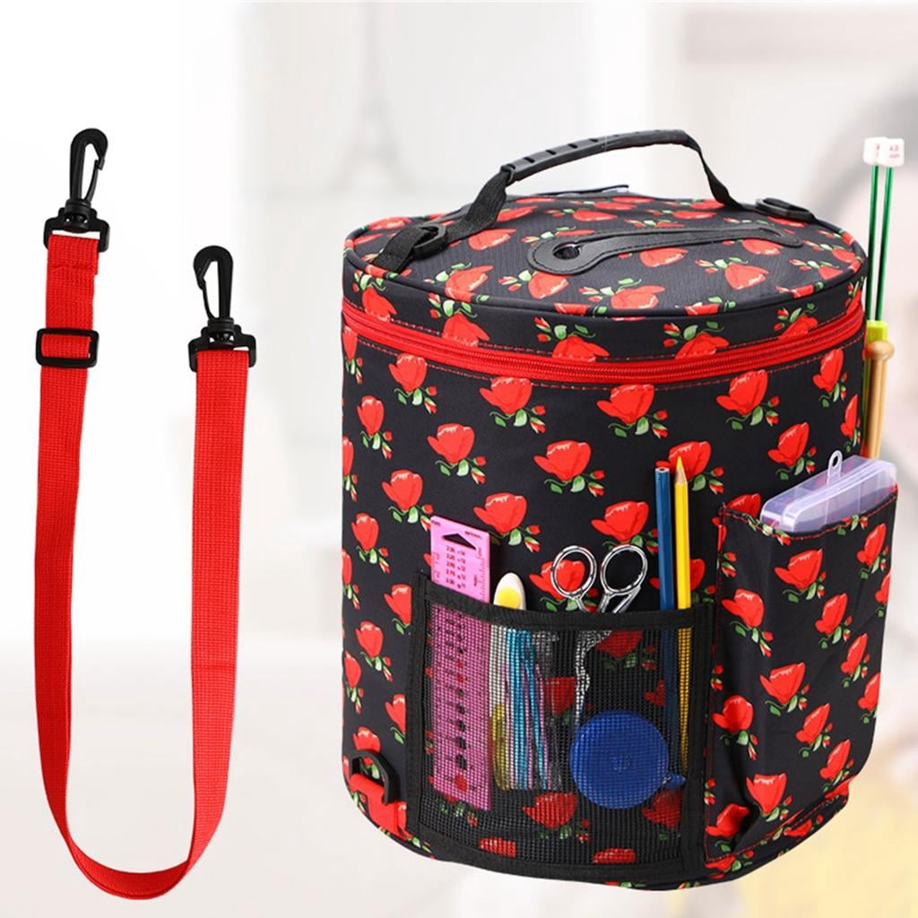 Crochet Bag Crochet Craft Organiser Knitting Bag for Crocheting & Knitting Supplies, Portable Yarn Storage Organiser