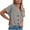 Gray, variant on Womens Tops Tbopshirt Summer Tops for Women,Plus Size T Shirts,Knit Button Shirts Casual V Neck Blouses,Short Sleeve Blouses