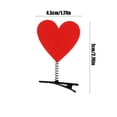 thumbnail image 3 of QIPOPIQ Épingles à Cheveux Cœur - Décorations de la Saint-Valentin (Rouge), 3 of 6
