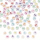 thumbnail image 1 of Cuentas del alfabeto, 100 piezas de cuentas de letras arcoíris de acrílico para hacer pulseras de amistad y joyería, 4x7mm, letra E, 1 of 6