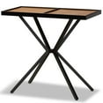 thumbnail image 2 of Allora Console en Bois et Métal Fini Noir Moderne en Noyer, 2 of 7