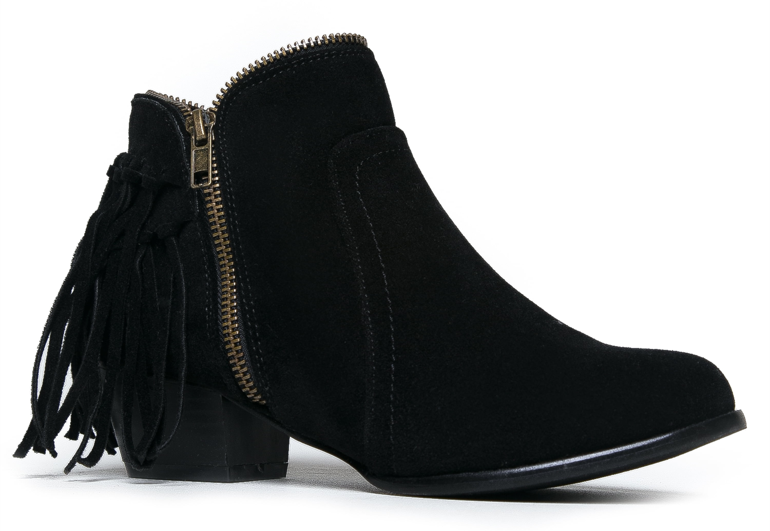 low heel bootie boots