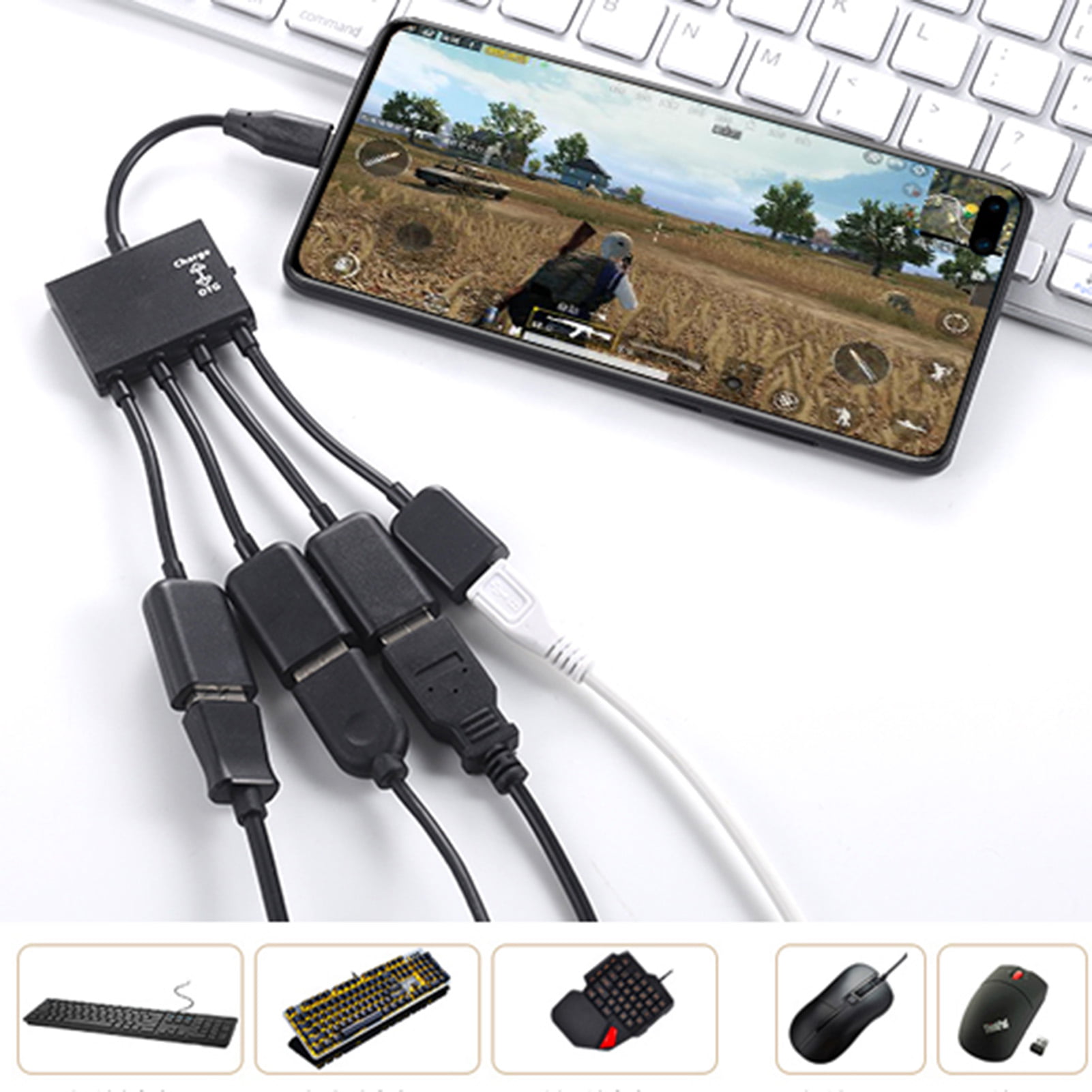 USB OTG Cable Huawei MediaPad X1 7D-501L, MediaPad T5 10 WiFi - OTG Adapter