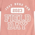 thumbnail image 3 of Instant Message - Here For Field Day - Toddler And Youth Girls Short Sleeve Graphic T-Shirt, 3 of 6