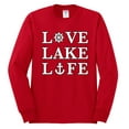 thumbnail image 2 of Wild Bobby, Anchor Wheels Love Lake Life, Men Long Sleeve Shirt, Red, XX-Large, 2 of 4