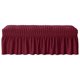 thumbnail image 1 of Funda para banco de comedor, fundas elásticas extraíbles, funda elástica para asiento, cojín para banco Vino rojo, 1 of 9