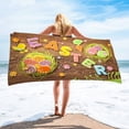 thumbnail image 1 of Easter Decorations Microfiber Beach Towel Super Lightweight Colorful Bath Towel Sandproof Beach Blanket Multi-Purpose Towel For Travel Swimming Pool 30x60 Inch, 1 of 6