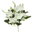 thumbnail image 2 of Bradem 12.2 Inch White Artificial Rose Simulation Decorative Flower, Ornament Rose, Silk Flower, Faux Rose, Home Decor Flower, Artificial Bloom, 2 of 7